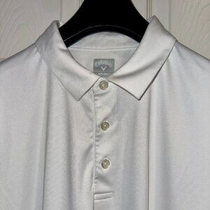 Callaway Tournament Performance Polo – Men’s XL – Bright White
